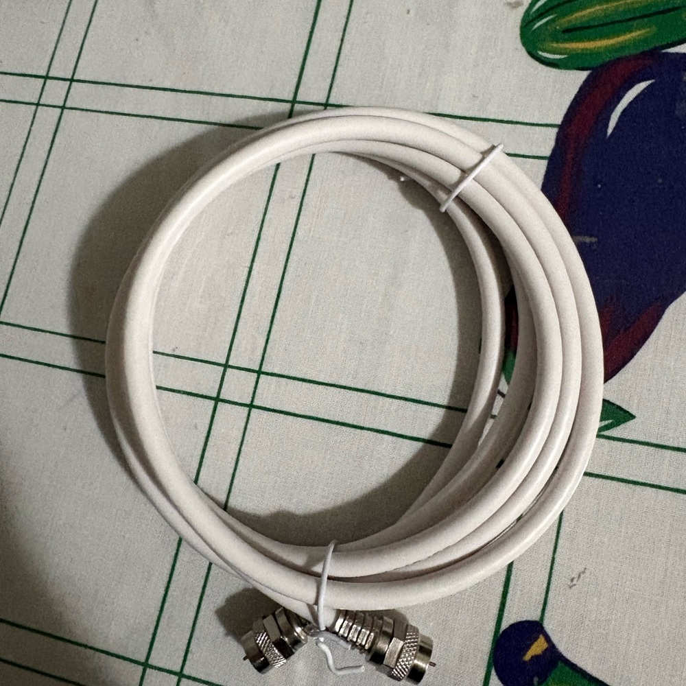 White Coaxial Cable